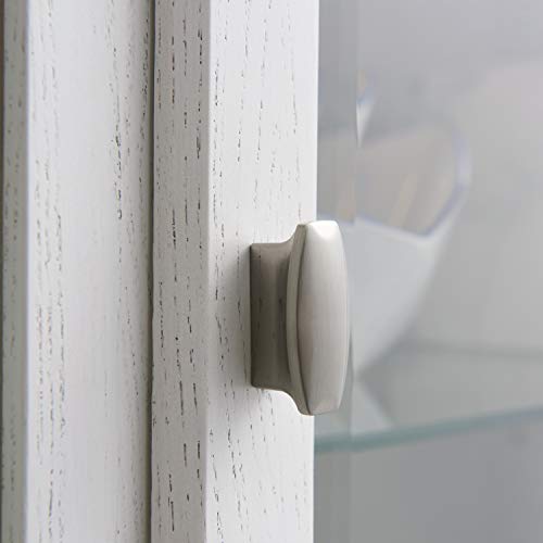 Image of Leick Home Ryan Curio Cabinet, 30 inch, Weathered White