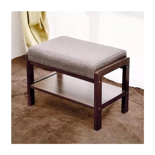 Banc à chaussures avec assise rembourrée pour ne plus se baisser dans l'entrée