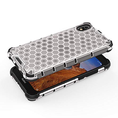 Image of Glasgow Back Case Cover for Mi Redmi 7A Shockproof Military Grade Back Cover - Transparent