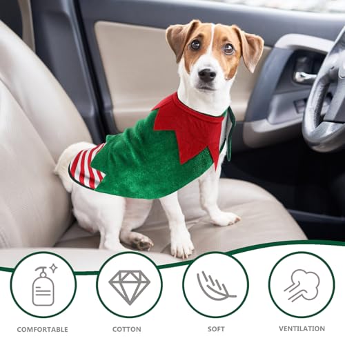 Disfraz Navideño para Perro Tamaño S Verde miniatura 6