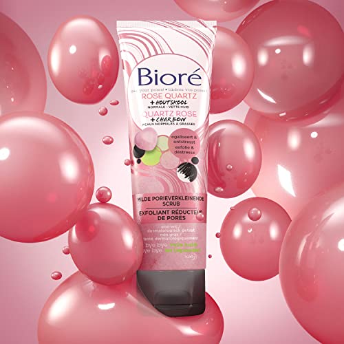 Bioré Milde Porieverkleinende Scrub met Rose Quartz + Houtskool - Voor een Normale tot Vette Huid - 110 Milliliter - Afbeelding 7