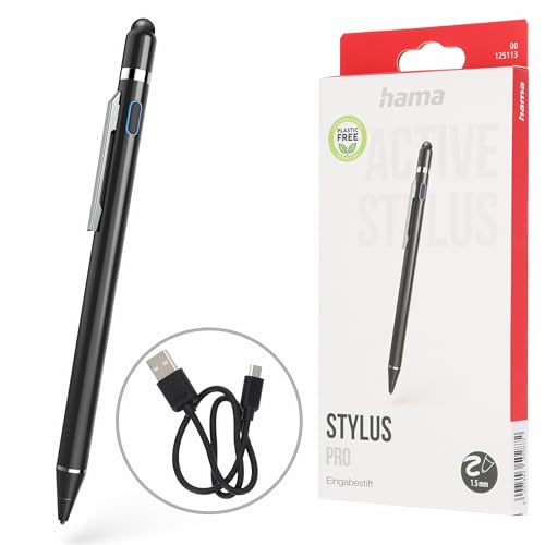 Lápiz digital de alta precisión Hama Pro con punta ultrafina de 1,5 mm
