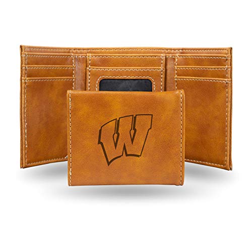 Image of Rico Industries NCAA Laser Engraved Trifold Laser Engraved Tri-Fold Wallet - Men's Accessory
