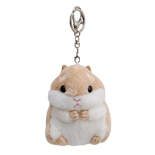 LALANG Hamster Porte-clés Pendentif Pompon (Khaki)