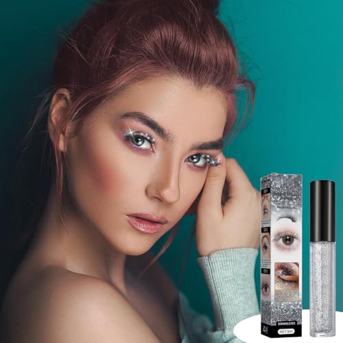 Leogony 2pcs Curling Smudge Proof Mascara, Diamond Glitter Mascara, Waterproof Long Lasting Sparkling Lash - Image 7