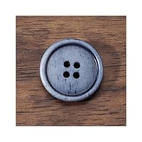 30Pcs Kleding Knopen - Retro Metalen Naaien Knopen Schacht Ronde Vormige Knoop Set voor Blazer, Pakken, Jas, Uniform, Jasje (Zwart, 23mm