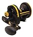 PENN Squall Lever Drag Nearshore/Offshore Fishing Reel, Dura Drag Lever Drag, Max of 13lb | 5.8kg, Features Corrosion-Resistant Graphite Frame and Sideplates,Black/Gold