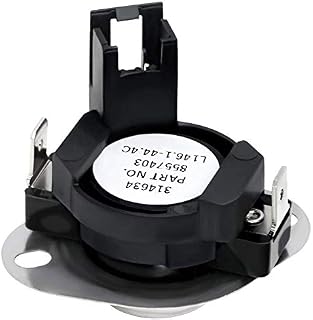 Romalon WP8557403 Thermostat Replacement 8557403 Dryer High Limit Thermostat Compatible with Whirlpool Dryer Part WED9200SQ1
