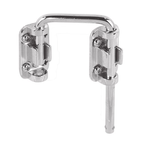 Image of Prime-Line S 4378 Sliding Door Loop Lock, 1-7 /16 In., Diecast Construction, Nickel Plated (Single Pack)