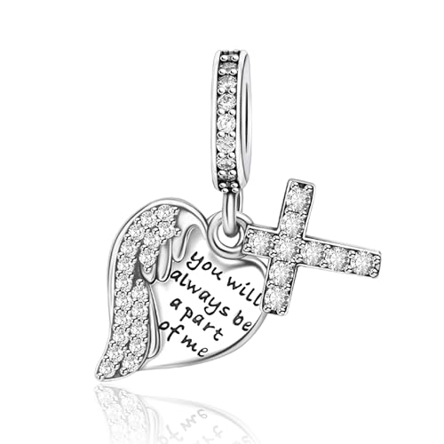 Regalos para mujeres: abalorio de corazón con versículo bíblico para fe