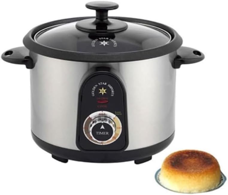 Persian Iranian Afghani Tahdig Crispy Automatic Rice Cooker Maker Non Stick Glass Top 14 Cups