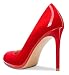 Imagen de Castamere Zapatos de Tacón Mujer Moda Punta Redonda Tacón de Aguja 10CM High Heels Rojo Charol Zapatos EU 41