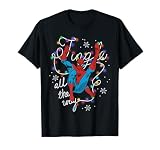 Marvel Christmas Spider-Man Jingle All The Way Action Pose T-Shirt