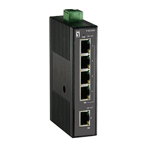 Commutateur LevelOne IES-0500 avec ports Fast Ethernet pour un réseau stable sans coupure
