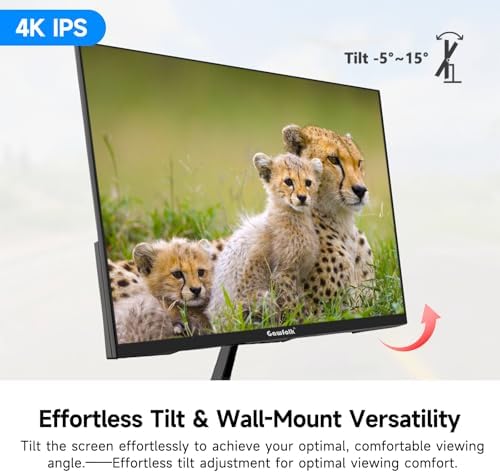 Gawfolk 27 Inch 4K Monitor IPS 60Hz, UHD 3840 x 2160p PC Monitors — view 3