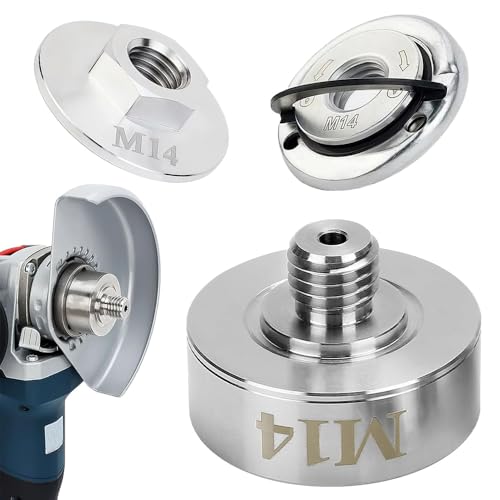 SKJJM Adaptateur X-LOCK vers M14, Adaptateur X-Lock Pour Filetage M14 avec Contre-écrou à Bride, Adaptateurs X-Locks en Acier Inoxydable pour Disques de...