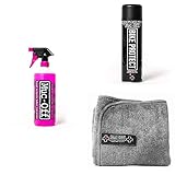 【日本正規品】 Muc-Off(マックオフ) 自転車 洗車グッズ3点セット （自転車クリーナー 1L、プロテクトスプレー 500ML、高級クロス）