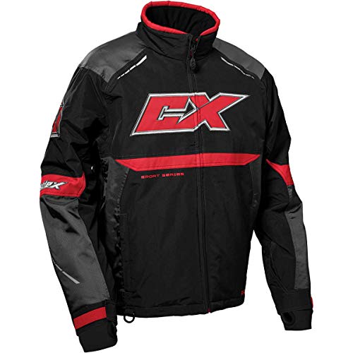 Castle X Men's Blade G5 Jacket (Charcoal/Red/Black - Large)