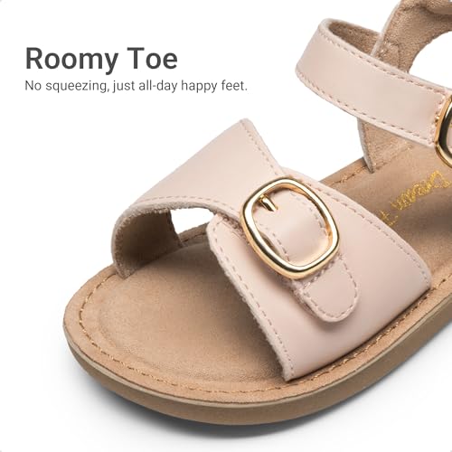 Image of DREAM PAIRS Girls Sandals Fashion Sandal with Adjustable Straps Open-Toe Comfortable Summer Shoes for Toddler Little Kid