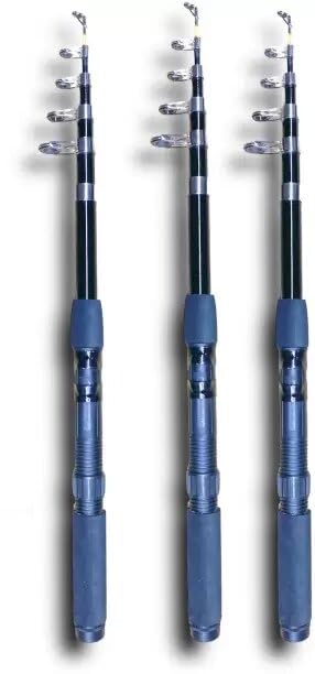 Quanhai 210 Fishing Rod 3 PC Combo Pack Black Fishing Rod (210 cm, 0.21 kg, Black)-image-25