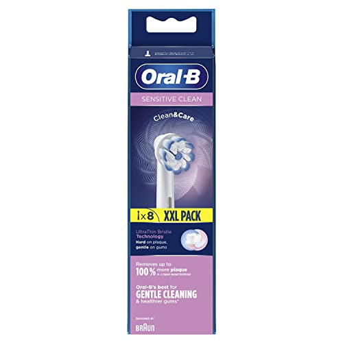 Oral-B Sensitive Clean Replacement Brush Heads x 8 Original Refill for Electric Toothbrush, White, 200 gram - image 2