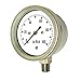 PIC Gauge LP1-SS-254-20X35 2.5" Dial, 20oz/35" wc psi Range, 1/4" Male NPT Connection Size, Bottom Mount Dry Non-Fillable Low Pressure Gauge with a Stainless Steel Case, Brass Internals, and Plastic Lens