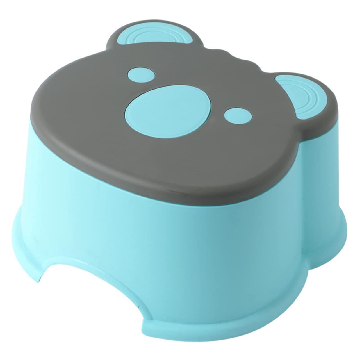 Garneck Small Low Stool Home Plastic Children Stool Non-Skid Footstool Cartoon Design Easy to Use Carry