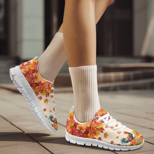 Image of GIFTPUZZ Mens Lace Up Athletic Trainers Running Sneakers Wedge Breathable Gym Lightweight Sports Tennis Shoes