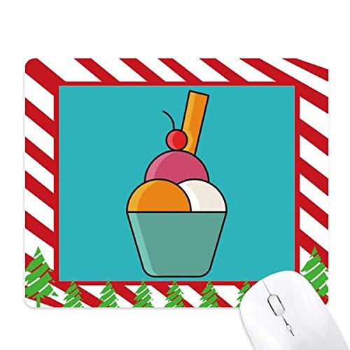 Tapis de souris canne de noël grand confort motif chocolat crème glacée sucrée