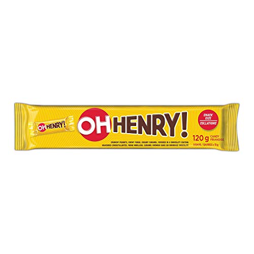 Oh Henry! Chocolate Bars - 8 x 15g (120g/4.5 oz.) mini snack bars {Imported from Canada}