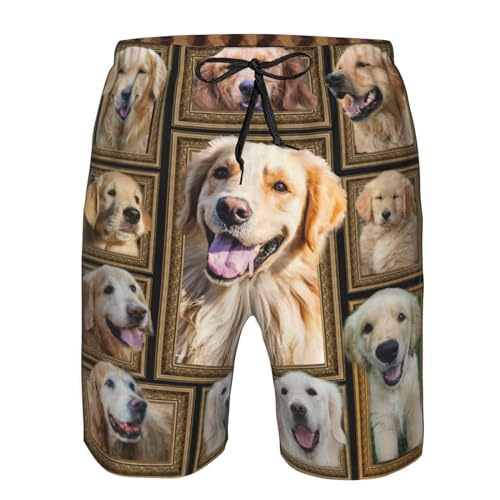 Boxer Dog Mens Swim Trunks Quick Dry Casual Lightweight Drawstring Board Shorts with Pockets Cool Mesh Lining4
