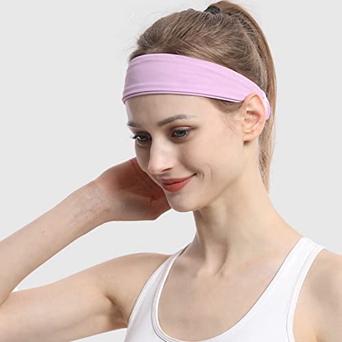 Faixa De Cabeça Para Treino Esportivo, 2 Peças, Elástica, Absorvente De Suor, Faixa De Cabelo Para A