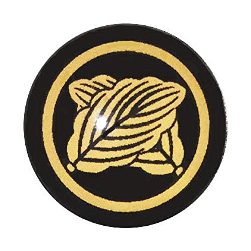 家紋 ピンバッジ 丸に違い柏 ピンズ 家紋