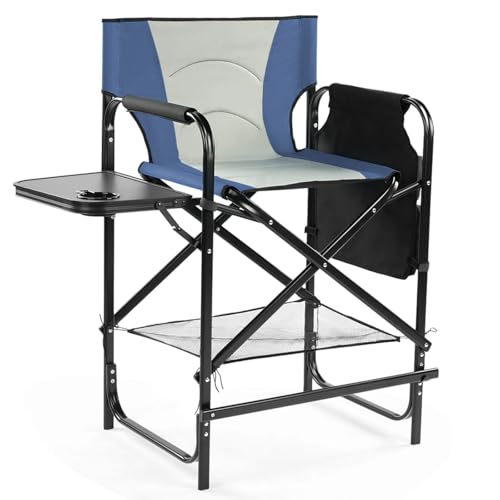 Outvita 26" Tall Directors Chair Height Seat Folding with Side