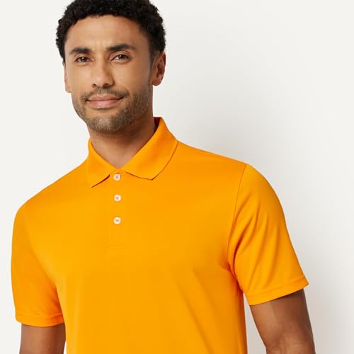 Image of Amazon Essentials Men's Moisture Wicking Golf Polo Shirt, Short Sleeve, Slim-Fit, Quick-Dry