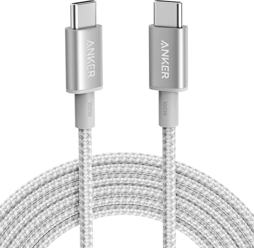 Anker 333 USB C to USB C Charger Cable (6ft 100W, 2-Pack), Fast Charge for MacBook Pro, iPhone 17/16/15, iPad Pro, Samsung Galaxy,and More