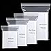 Produktbild 400 Stück Druckverschlussbeutel Wiederverschließbar Set,4 Größen Klein Zip Beutel Zipper Plastikbeutel Durchsichtige PE Polybeutel Klar Plastiktüten tüten Reißverschluss Tütchen Packung ziplock bags