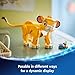 LEGO Disney Simba The Lion King Cub Building Toy - Collectible Play & Display Set - 6 Year Old Girl & Boy Birthday Gift - Detailed Model of Disney Simba - 43243