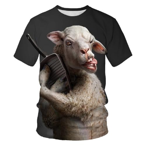Catálogo de Playeras Full Print los 5 más buscados. 42 PRIOKNIKO Playera Hombre Animal 3D Patrón Camiseta Cuello Redondo Camiseta De Las Mujeres De Los Hombres, Tshirt-1 Estampado Animal, M