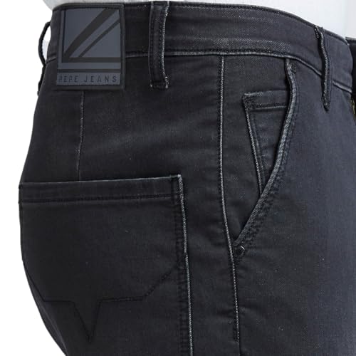 Image of Pepe Jeans Men's Cargo Jeans for Men | Mid Rise | Straight Fit | Stretchable Fabric | Utility Pants with 7 Pockets | Cotton Cargo Pants