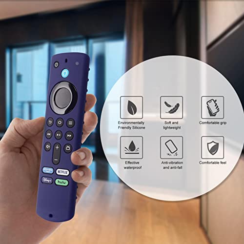 Compatível com a tampa remota Fire-TV-Stick 4K Max/3rd Gen | Estojo de controle remoto de silicone m