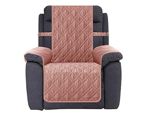 Image of Ameritex Waterproof Nonslip Recliner Cover Stay in Place, Dog Chair Cover Furniture Protector, Ideal Recliner Slipcovers for Pets and Kids (Pink, 23 inch)