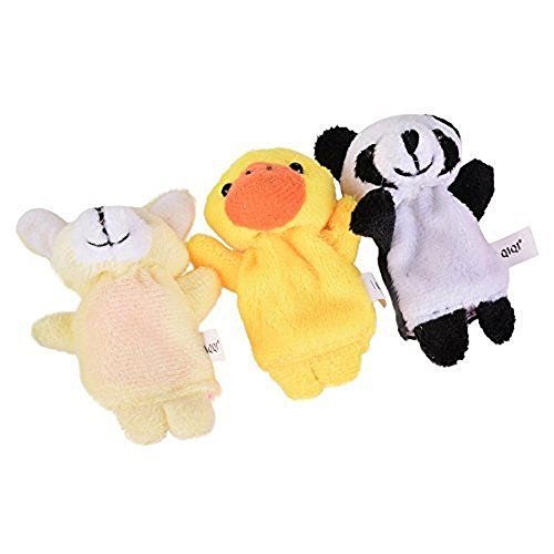 CHSYOO 10 x Klein Tierfiguren Fingerpuppe Samt Handpuppe, Plüschfigur Spielzeug Props für Geburtstag Kinder Party Taufe Babyparty Mitbringsel Geschenk