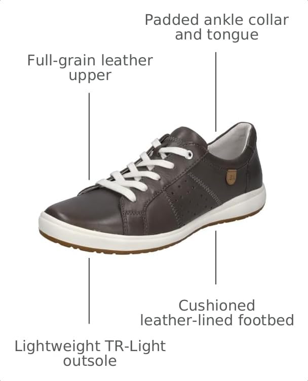 Image of Josef Seibel Women's Caren 01 Shoe, Grigio, 36 Medium EU (5-5.5 US)