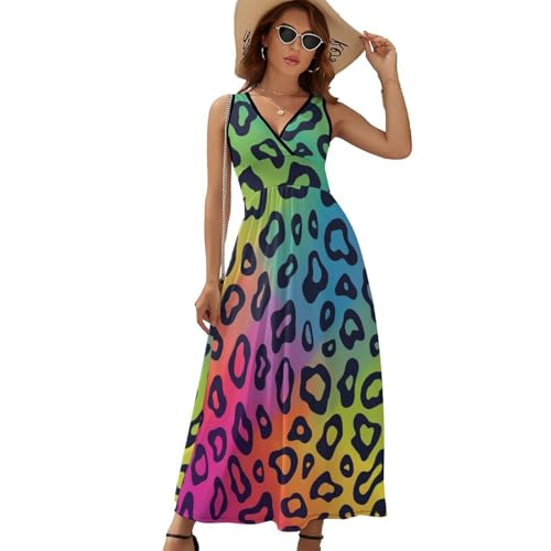 Robe été bohéme léopard fluide pour vos journées décontractées à la plage