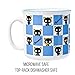Silver Buffalo Sanrio Hello Kitty and Friends Chococat Checkered Pattern Ceramic Camper Mug, 20 Ounces