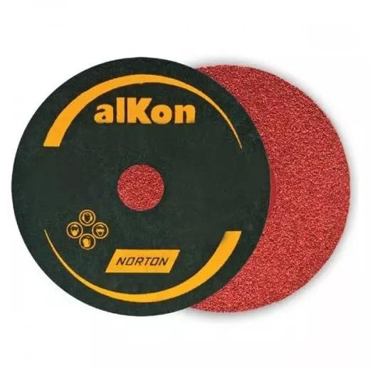 Alkon Norton Sanding Discs, 10.16 cm, 80 Grit, Red, Pack of 10 with Disc Pad and Nut-image-18