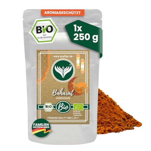 Azafran BIO Baharat Gewürzmischung gemahlen, Gewürz nach arabischer Art für Fleisch, Eintöpfe &...