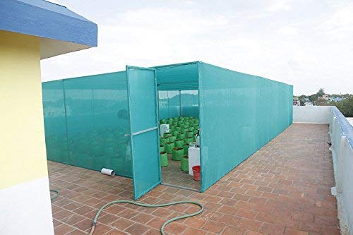 Image of Bio Blooms Gardening Shadenet 50% Shade 3 x 5 Meters Role Full Green, Thin and Uv Treated Long Life