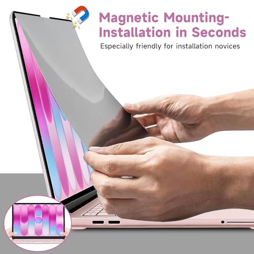 Image of Removable Magnetic Privacy Screen for 2026 MacBook Neo 13-Inch A18 Pro, Anti Blue Light Glare Filter Laptop Privacy Screen Shield and Protector for Mac Neo
